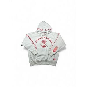 White Ocean Ranger Hoodie Designed In Miami /Size Small